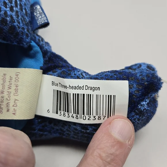 Folkmanis Three-Headedblue Dragon Hand Puppet Storytelling Play Fun For Kids - Picture 11 of 16